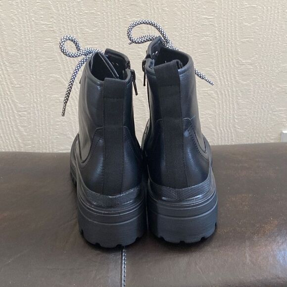 ShuShop Black Ymelda Combat Boots Size 8 NEW - Picture 5 of 9